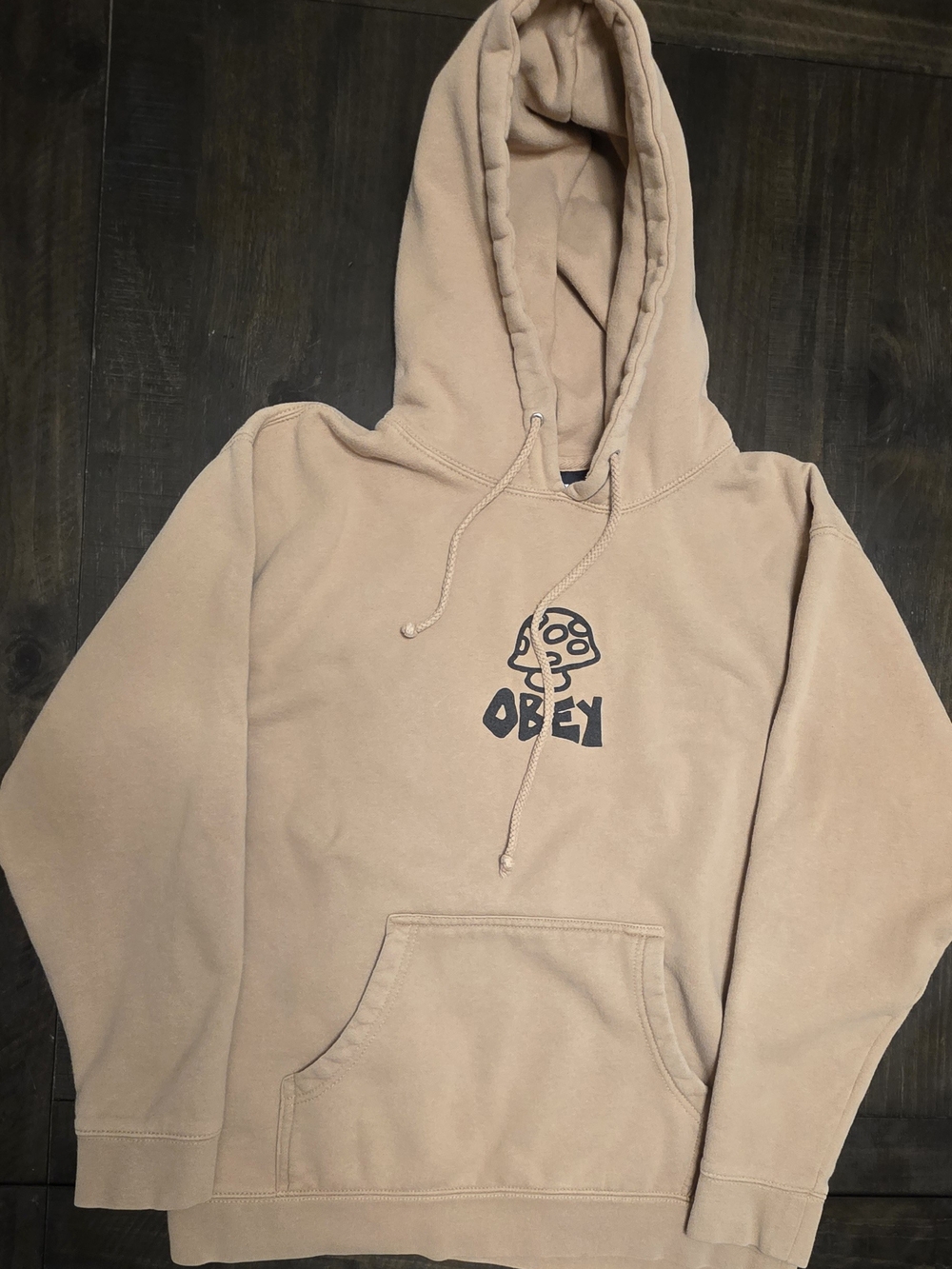 Obey Men's Hooded Sweatshirt in Tan- 113